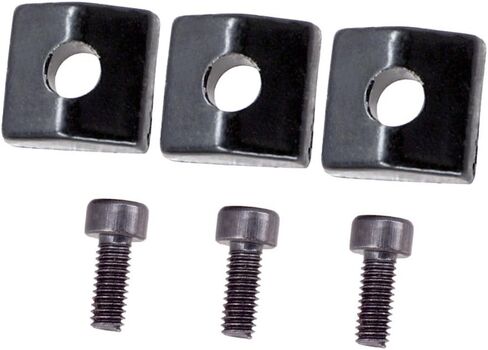 3 Pieces Locking Nut Block and Screws Guitar Cap Suitable for Tremolo Bridge Replacement Part (Black) in Kuwait