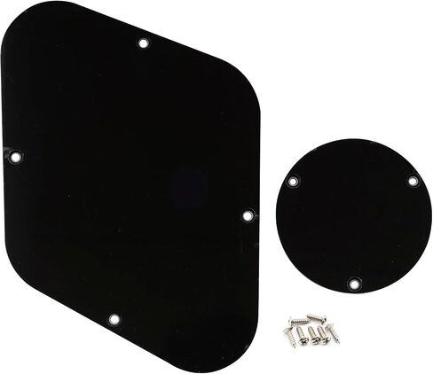 Musiclily LP Backplate and Switch Cover Set Compatible with USA Les Paul, 1Ply Black in Kuwait