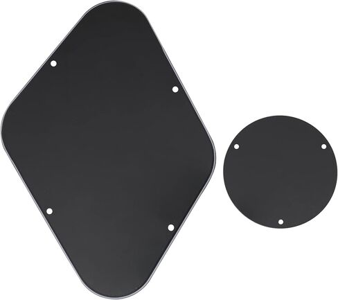 Musiclily LP Backplate and Switch Cover Set Compatible with USA Les Paul, 1Ply Black in Kuwait