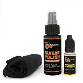 Guitar Cleaning, Polish and Oil Care Kit - Guitar Oil and Cleaner for Body and Fretboard Fingerboard - Cleans, Polishes, and Protects