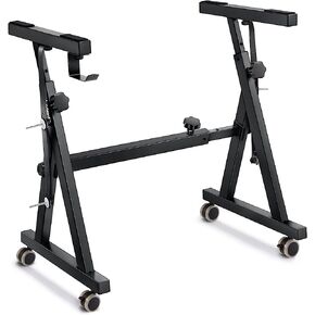 Donner Keyboard Stand, Z-style Heavy-Duty Piano Stand, Adjustable and Portable Piano Keyboard Stand, Suitable for 54, 61 and 88 Keys Electric Keyboards Digital Pianos in Kuwait