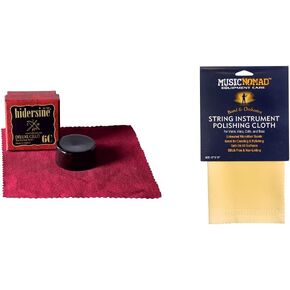 VP-036C Series VI Bow Rosin - Cello & MusicNomad String Instrument Premium Microfiber Polishing Cloth (MN731)