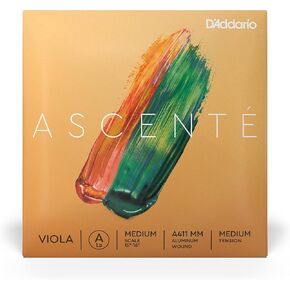 D'Addario Ascenté Viola Strings - A411 MM - Medium Tension - A String - Medium Scale