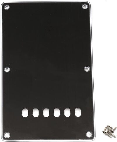 Musiclily Guitar Back Plate Tremolo Cavity Cover Backplate for China Made Squier Guitar Parts,1Ply Black in Saudi Arabia