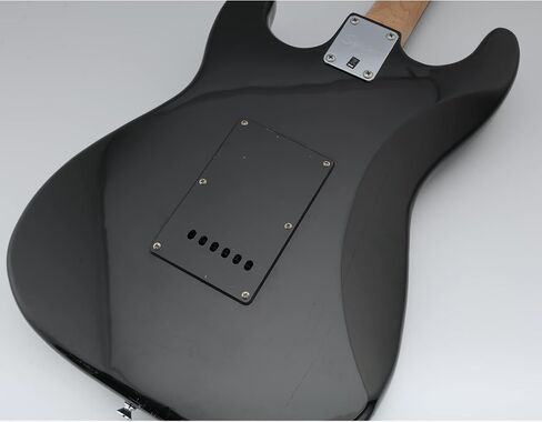 لوحة خلفية للجيتار من Musiclily مكونة من 6 فتحات وغطاء تجويف من Tremolo لأجزاء جيتار سكوير مصنوعة في الصين، 3 طبقات باللون الأسود in Kuwait