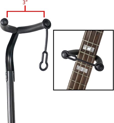 ChromaCast Upright Guitar Stand 2-Tier Adjustable, Extended Height-Fits Acoustic, Electric, Bass, and Extreme Body Shaped Guitars, 2 Pack in Saudi Arabia