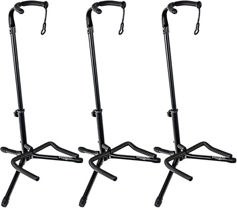 ChromaCast Upright Guitar Stand 2-Tier Adjustable, Extended Height-Fits Acoustic, Electric, Bass, and Extreme Body Shaped Guitars, 2 Pack in Saudi Arabia