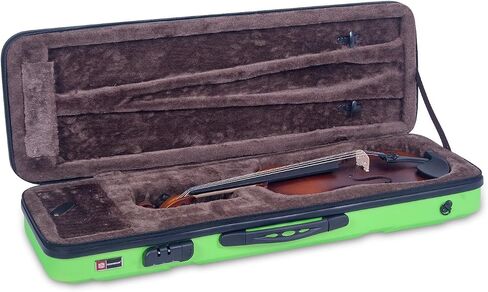 Crossrock Carbon Fiber Pattern PC Hard Shell Violin Case fits 4/4 Full Size-Backpack style(CRA920VFBK) in Saudi Arabia