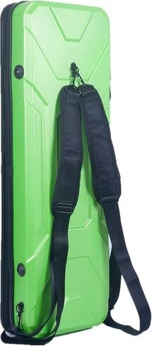 Crossrock Carbon Fiber Pattern PC Hard Shell Violin Case fits 4/4 Full Size-Backpack style(CRA920VFBK) in Saudi Arabia