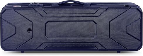 Crossrock Carbon Fiber Pattern PC Hard Shell Violin Case fits 4/4 Full Size-Backpack style(CRA920VFBK) in Saudi Arabia