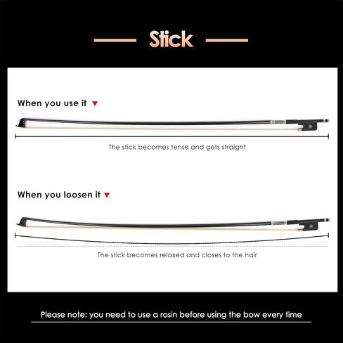 Viola Bow 4/4 Full Size Carbon Fiber (Plaid black) in Kuwait