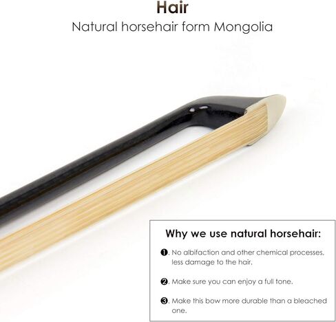 Viola Bow 4/4 Full Size Carbon Fiber (Plaid black) in Kuwait