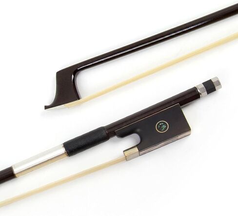 Violin Bow Stunning Bow Carbon Fiber for Violins (1/2, Black) in Saudi Arabia