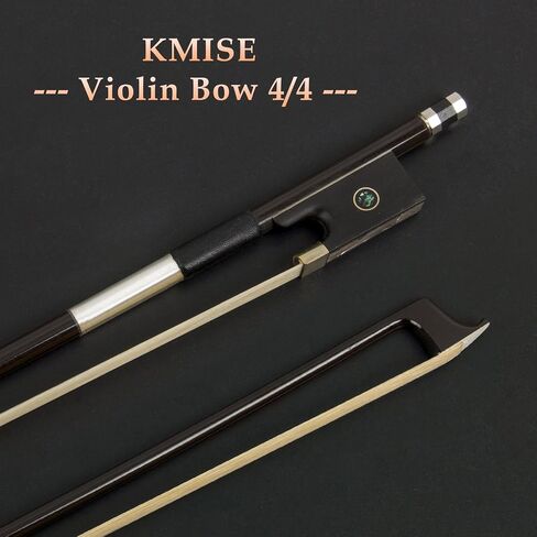 Violin Bow Stunning Bow Carbon Fiber for Violins (1/2, Black) in Saudi Arabia