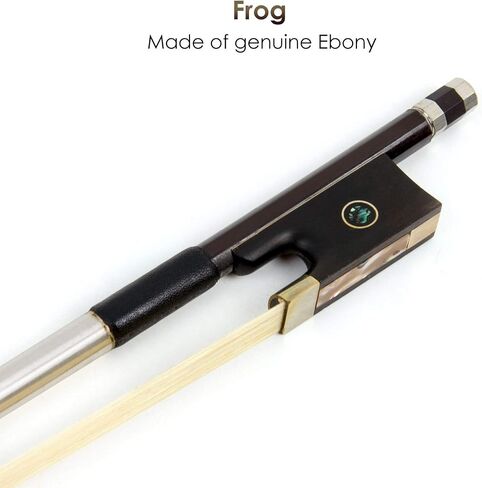 Violin Bow Stunning Bow Carbon Fiber for Violins (1/2, Black) in Saudi Arabia