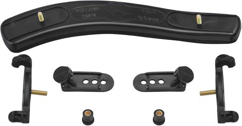 مسند كتف Leadrise Violin لمقاس 4/4-3/4، مع قدم قابلة للطي وارتفاع قابلة للتعديل وسادة إسفنجية مريحة بما في ذلك كتم تمرين وكمان روزين - أسود in Kuwait