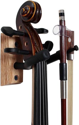 Vizcaya Vizcaya Violin Stand VLH20 شماعة الكمان مع حامل القوس لحامل الموسيقى / حامل الميكروفون - عبوة واحدة in Kuwait