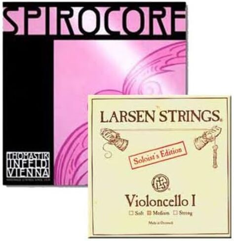 Cello Strings 4/4 Set Larsen Solo A+D, Spirocore Tungsten G+C in Saudi Arabia