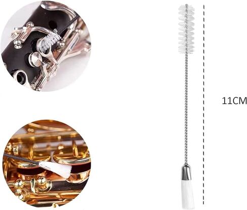 مجموعة تنظيف الكلارينيت الكل في واحد لتنظيف الكلارينيت: ممسحة كلارينيت، حافظة قصب، مسند للإبهام، شحم الفلين، فرشاة لقطعة الفم، فرشاة الغبار، وسادة الفم in Kuwait