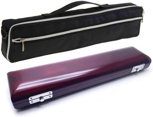 Jiayouy C foot Flute Case Cover Bag with Carry Handle Shoulder Strap Solid Wooden Flute Case Box for 16 Hole Flute in Saudi Arabia
