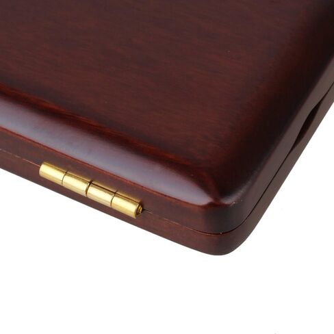 BQLZR حافظة خشبية بلون أحمر داكن من أوبو ريد مع سطح طلاء رش ناعم لـ 3 قطع من قصب أوبو in Kuwait