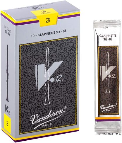 Vandoren Bb Clarinet Reeds Strength 2.5 Bundle - V.12 and Traditional | Box of 10 in Saudi Arabia