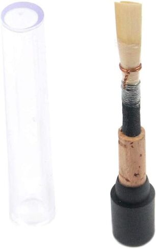 Jiayouy 5Pcs Oboe Reeds Medium Soft Oboe Reed with Plastic Storage Case/Tube Woodwind Instrument Accessories Black in Kuwait