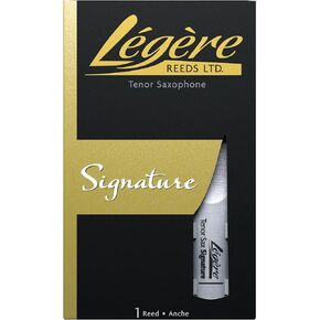قصب النفخ الخشبي الاصطناعي الفاخر من Légère Reeds، ساكسفون تينور، التوقيع، القوة 3.00 (TSG3.00)