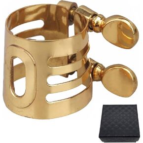 Jiayouy مطلية بالذهب تينور ساكسفون المعبرة مزدوجة المسامير Ligature النحاس in Kuwait