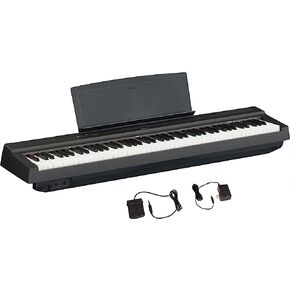 Yamaha P125A, 88-Key Weighted Action Digital Piano with Power Supply and Sustain Pedal (P125AWH)