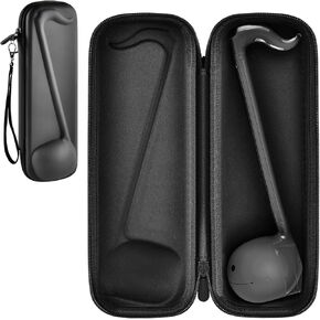 حافظة متوافقة مع Otamatone [الإصدار الإنجليزي] آلة موسيقية إلكترونية يابانية محمولة، حامل تخزين ألعاب الموسيقى الآلية لـ Otamatone حجم عادي (صندوق فقط) (أزرق)