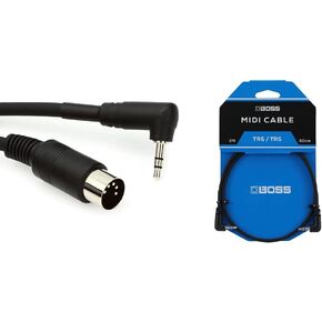 Boss BMIDI-5-35 Type A 3.5mm TRS to Male 5-pin DIN MIDI Cable - 5 foot in Kuwait
