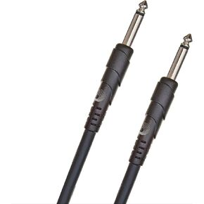 كابل مكبر صوت من إكسسوارات D'Addario - مقابس مصبوبة - أطراف محمية - ذكر 1/4 بوصة إلى ذكر 1/4 بوصة - سلسلة كلاسيكية - 10 أقدام/3.05 متر - أطراف مستقيمة - عبوة واحدة