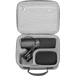 RLSOCO Case for Shure SM7B Dynamic Vocal Microphone & Shure MV7+ / MV7X / MV7 Podcast Dynamic Microphone (Black) in Kuwait