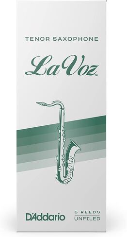 D'Addario Rico La Voz Tenor Saxophone Reeds - Tenor Sax Reeds, Strength Medium, 10-pack in Saudi Arabia