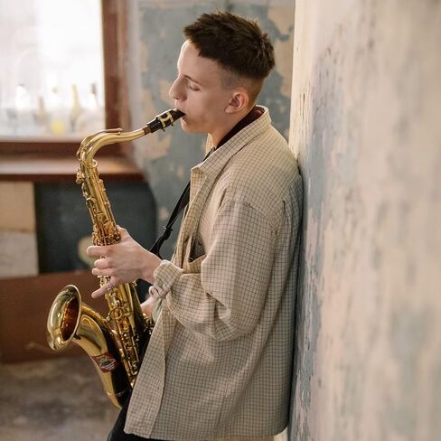 Ligature Alto Saxophone Alto Sax Ligature Double Screws Gold Alto Saxophone Ligature Fastener Mouthpiece Accessories in Saudi Arabia