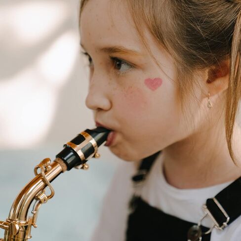 Ligature Alto Saxophone Alto Sax Ligature Double Screws Gold Alto Saxophone Ligature Fastener Mouthpiece Accessories in Saudi Arabia