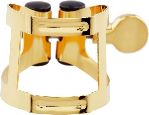 Vandoren LC56AP M/O Ligature and Plastic Cap for Soprano Saxophone; Aged Gold Finish in Kuwait