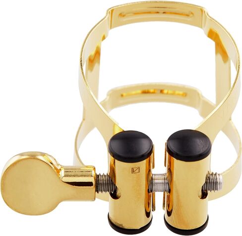 Vandoren LC56AP M/O Ligature and Plastic Cap for Soprano Saxophone; Aged Gold Finish in Kuwait