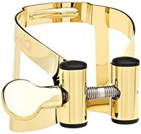 Vandoren LC56AP M/O Ligature and Plastic Cap for Soprano Saxophone; Aged Gold Finish in Kuwait