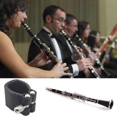 قفل رباط الكلارينيت من Cheerock Clarinet، قفل رباط الكلارينيت من الجلد الاصطناعي، قفل رباط الكلارينيت المسطح B، أجزاء الكلارينيت in Kuwait