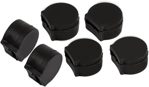 واقي وسادة مسند الإبهام من المطاط الأسود الكلارينيت من فيزكايا، عبوة مريحة مكونة من 6 قطع in Kuwait