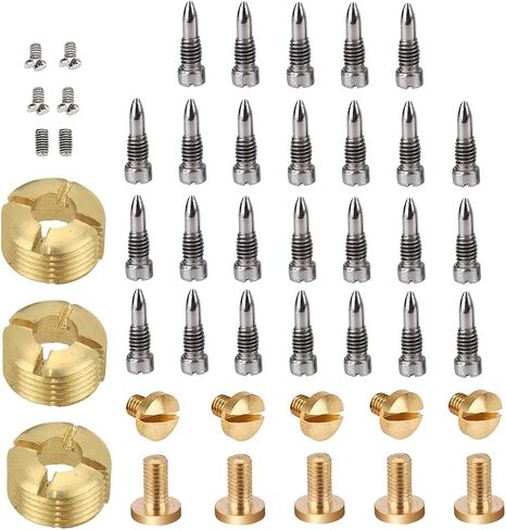 TUOREN 1 Set of Alto Saxophone Repair Kits Wind Musical Instrument Parts with Rat-tail Screws + Round Head Screws + Nut DIY Accessories in Saudi Arabia