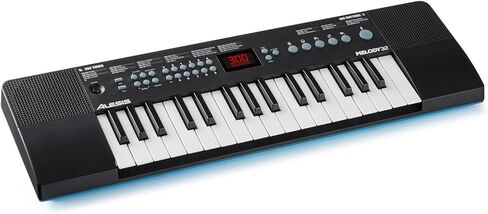 Alesis Melody 61 مفتاح بيانو للوحة المفاتيح للمبتدئين مع مكبرات الصوت، حامل، مقعد، سماعات الرأس، ميكروفون، حامل ورقة الموسيقى، 300 صوت ودرس موسيقى in Kuwait