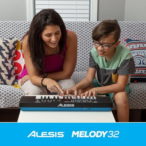 Alesis Melody 61 مفتاح بيانو للوحة المفاتيح للمبتدئين مع مكبرات الصوت، حامل، مقعد، سماعات الرأس، ميكروفون، حامل ورقة الموسيقى، 300 صوت ودرس موسيقى in Kuwait