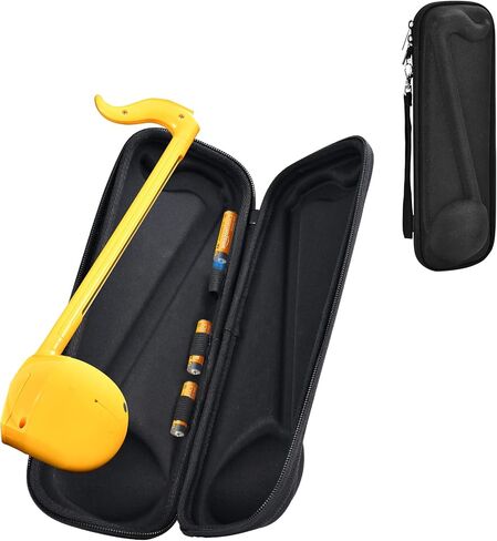ProCase Carrying Case for Otamatone Japanese Electronic Musical Instrument Portable Synthesizer, Storage Organizer Holder for Regular Size Instrument Music Toy Accessories, Kids Child Gift -Black in Kuwait