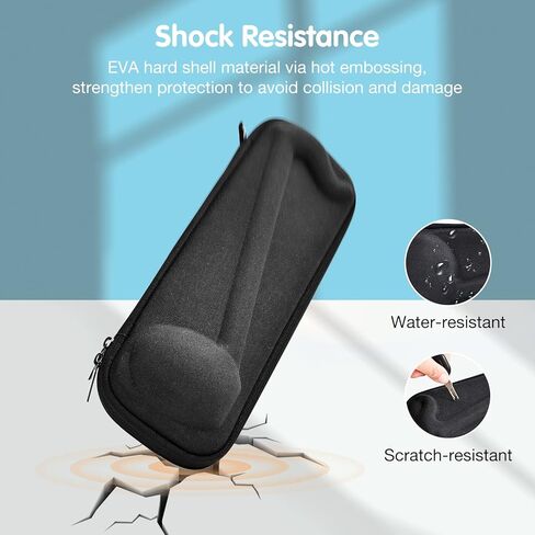 ProCase Carrying Case for Otamatone Japanese Electronic Musical Instrument Portable Synthesizer, Storage Organizer Holder for Regular Size Instrument Music Toy Accessories, Kids Child Gift -Black in Kuwait