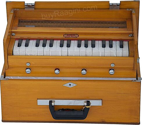 BINA 23B Deluxe, Harmonium, 2 1/2 Octaves, 32 Keys, Small, Portable, Compact, Special Reeds, Safri, Natural Color, Bag, Kirtan, Musical Instrument Indian (PDI- DAA) in Saudi Arabia