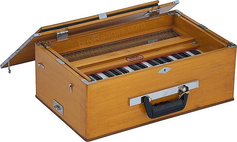 BINA 23B Deluxe, Harmonium, 2 1/2 Octaves, 32 Keys, Small, Portable, Compact, Special Reeds, Safri, Natural Color, Bag, Kirtan, Musical Instrument Indian (PDI- DAA) in Saudi Arabia