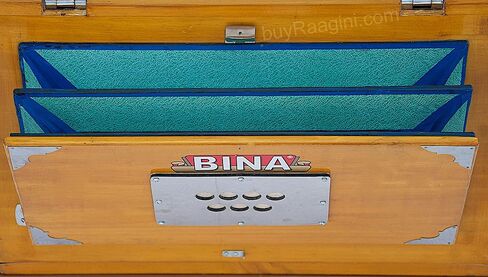 BINA 23B Deluxe, Harmonium, 2 1/2 Octaves, 32 Keys, Small, Portable, Compact, Special Reeds, Safri, Natural Color, Bag, Kirtan, Musical Instrument Indian (PDI- DAA) in Saudi Arabia